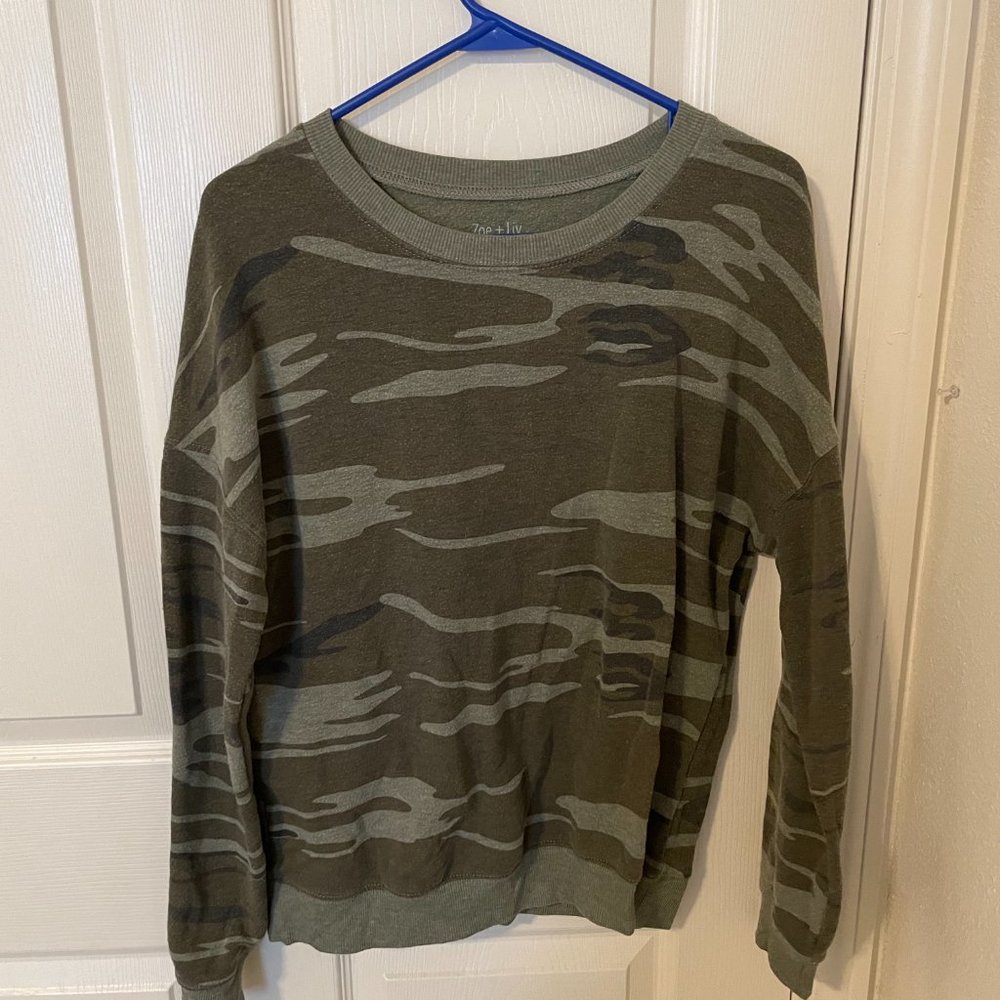 Long Sleeve Camoflauge Top